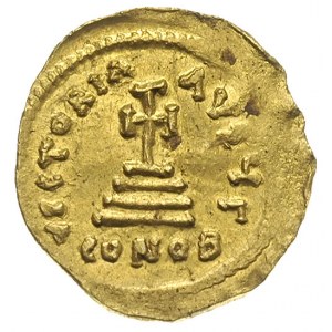 solidus ok. 616-625, Konstantynopol, Aw: Popiersia Hera...