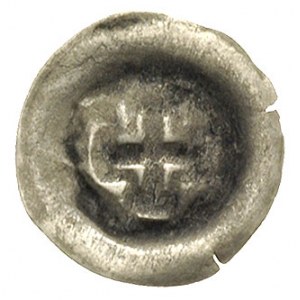 brakteat ok. 1364-1379; Krzyż grecki, 0.11 g, BRP Prusy...