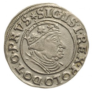 grosz 1539, Gdańsk, moneta źle umyta