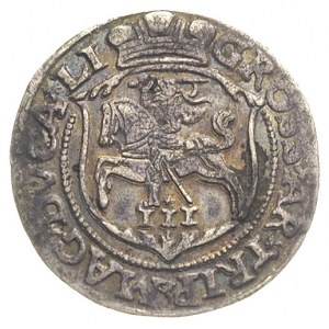 trojak 1563, Wilno, korona na awersie nie rozdziela nap...