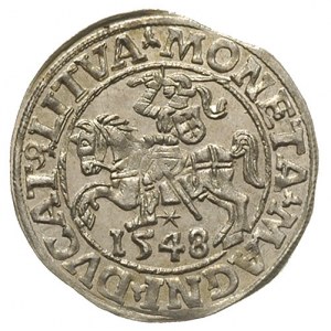 półgrosz 1548, Wilno, pierwsza cyfra daty rzymska, Ivan...