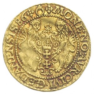 dukat 1586, Gdańsk, Aw: Popiersie króla w prawo i napis...