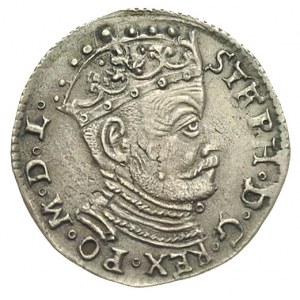 trojak 1581, Wilno, odmiana bez herbu podskarbiego, Ige...