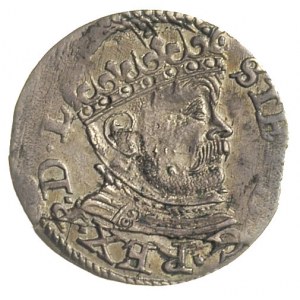 trojak 1585, Ryga, odmiana z dużą głową króla, Iger R.8...