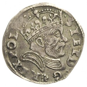 trojak 1586, Poznań, data z lewej strony monety, Iger P...