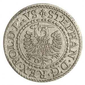 szeląg 1581, Gdańsk, bardzo ładnie zachowany