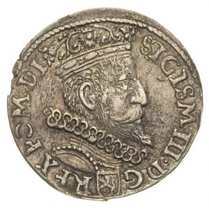 trojak 1605, Kraków, odmiana z nietypową cyfrą 5, Iger ...