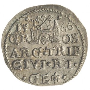 anomalny? trojak ryski Zygmunta III z datą 1566, moneta...