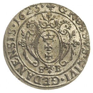 grosz 1623, Gdańsk, pięknie zachowany, delikatna patyna