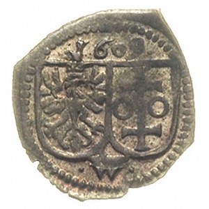 denar jednostronny 1609, Wschowa, T. 9, dużo lustra men...