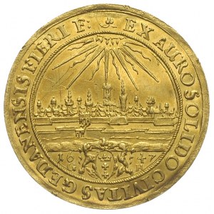 dwudukat (donatywa) 1647, Gdańsk, Aw: Popiersie króla i...