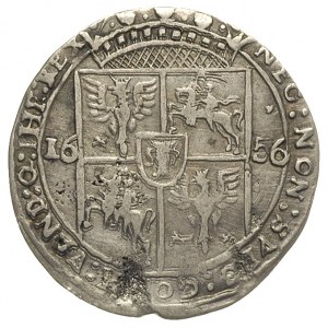 ort 1656, Lwów, odmiana z małą głową króla, T.4, charak...