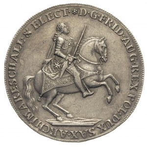 talar wikariacki 1741, Drezno, 26.13, Aw: Król na koniu...