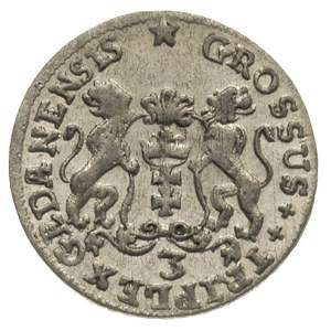 trojak 1758, Gdańsk, Iger G.58.1.a (R), bardzo ładny