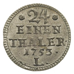 /24 talara, Lipsk, na rewersie litera L, Merseb. 1768, ...