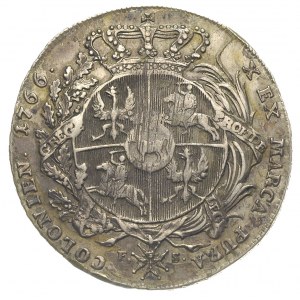 talar 1766, Warszawa, popiersie króla w zbroi, odmiana ...