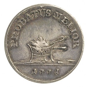 złotówka próbna 1771, Warszawa, 2.37 g, (stare bicie), ...