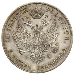 10 złotych 1821, Warszawa, Plage 24, Bitkin 820 (R), ba...