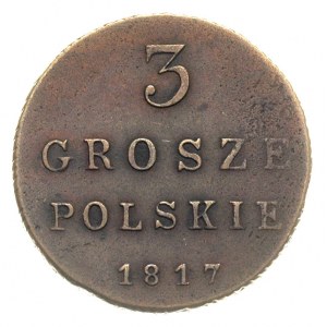 3 grosze 1817, Warszawa, Iger KK.17.1.a (R), Plage 150,...