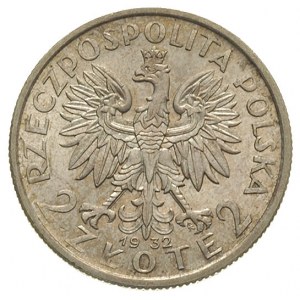 2 złote 1932, Warszawa, Głowa Kobiety, Parchimowicz 110...