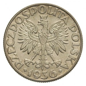 2 złote 1936, Warszawa, Żaglowiec, Parchimowicz 112, pi...