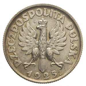 1 złoty 1925, Londyn, Parchimowicz 107.b, bardzo ładny ...