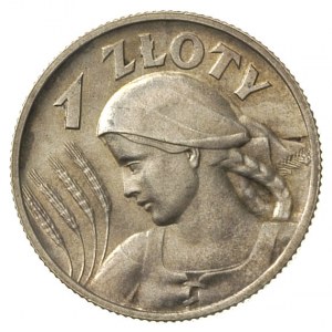 1 złoty 1925, Londyn, Parchimowicz 107.b, bardzo ładny ...