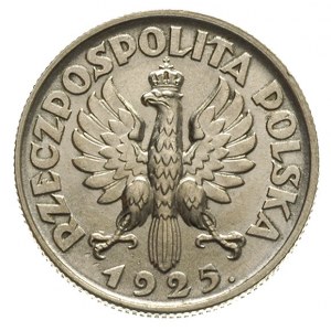1 złoty 1925, Londyn, Parchimowicz 107.b, bardzo ładny ...