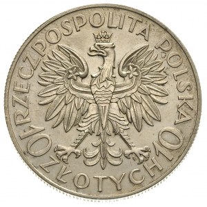 10 złotych 1933, Jan III Sobieski, bez napisu PRÓBA, sr...