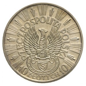 10 złotych 1934, Józef Piłsudski - Orzeł Strzelecki, na...