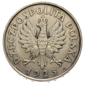 5 złotych 1925, Konstytucja, odmiana 81 perełek, srebro...