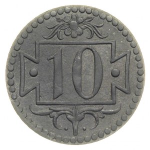 10 fenigów, 1920, Gdańsk, odmiana z małą cyfrą 10, Parc...
