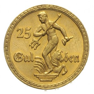25 guldenów 1930, Berlin, Posąg Neptuna, złoto 7,97 g, ...