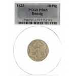 10 fenigów 1923, Berlin, Parchimowicz 57.b, moneta wybi...