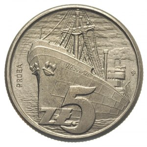 5 złotych 1958, M/S Waryński, Parchimowicz P-227.a, nik...