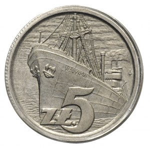 5 złotych 1958, M/S Waryński, Parchimowicz P-231.b, alu...
