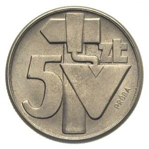 5 złotych 1959, \Młotek i kielnia, Parchimowicz P-228.b