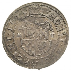 ćwierćtalar 1621, Chojnów, FuS 1668, srebro 6.66 g, mon...