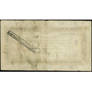 1 talar 1.12.1810, podpis komisarza Badeni, na stronie ...