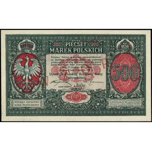 500 marek polskich 15.01.1919, WZÓR, bez oznaczenia ser...