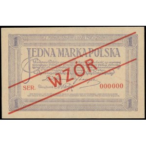 1 marka polska 17.05.1919, WZÓR, seria SER., numeracja ...