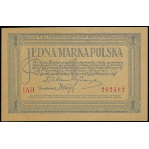 1 marka polska 17.05.1919, seria IAH, Miłczak 19b, Luco...