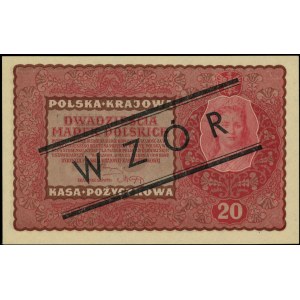 20 marek polskich 23.08.1919, WZÓR, II Serja EO, Miłcza...