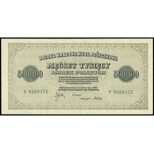 500.000 marek polskich 30.08.1923, seria T, numeracja s...