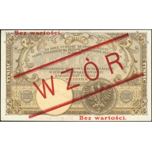 1.000 złotych 28.02.1919, WZÓR, seria A, numeracja bież...