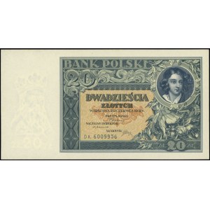 20 złotych 20.06.1931, seria DK., Miłczak 72c, Lucow 66...