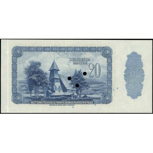 20 złotych 20.08.1939, SPECIMEN, bez oznaczenia serii, ...