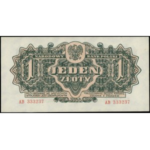 1 złoty 1944, \obowiązkowym, seria AB