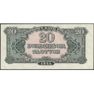 20 złotych 1944, \obowiązkowym, seria AO