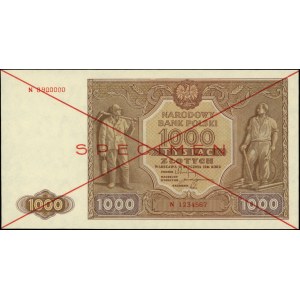 1.000 złotych 15.01.1946, SPECIMEN, seria N 1234567 / 8...